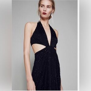Free People beaded Midnight Hour Dress